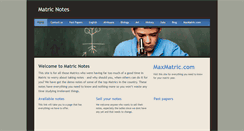 Desktop Screenshot of matricnotes.com